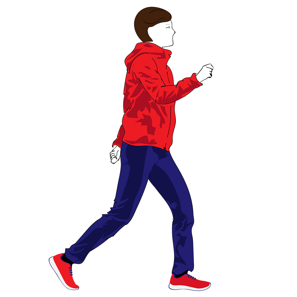 Spacer w wygodnym ubiorze - grafika